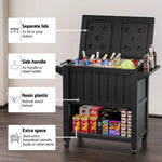 Gardeon Outdoor Storage Cabinet Box 80L Ice Bucket Cooler Rolling Serving Cart Kitchen Trolley - Furniture > Outdoor >
