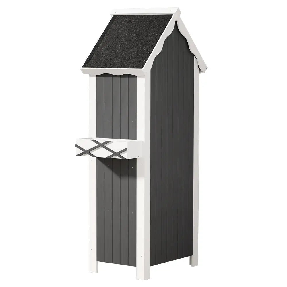 Gardeon Outdoor Storage Shed Box Wooden Shelf Chest Garden Furniture - Home & Garden > Storage