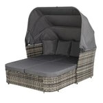 Gardeon Outdoor Sun Lounge Setting Patio Furniture Wicker Sofa Garden Day Bed - Furniture > Outdoor