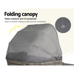 Gardeon Outdoor Sun Lounge Setting Patio Furniture Wicker Sofa Garden Day Bed - Furniture > Outdoor