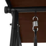 Gardeon Outdoor Swing Chair Garden Bench Furniture Canopy 2 Seater Brown - Furniture > Outdoor