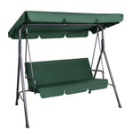 Gardeon Outdoor Swing Chair Garden Bench Furniture Canopy 3 Seater Green - Furniture > Outdoor