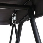 Gardeon Outdoor Swing Chair Garden Bench Furniture Canopy 3 Seater Rattan Grey - Furniture > Outdoor