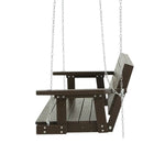 Gardeon Porch Swing Chair with Chain Outdoor Furniture 3 Seater Bench Wooden Brown - Furniture > Outdoor
