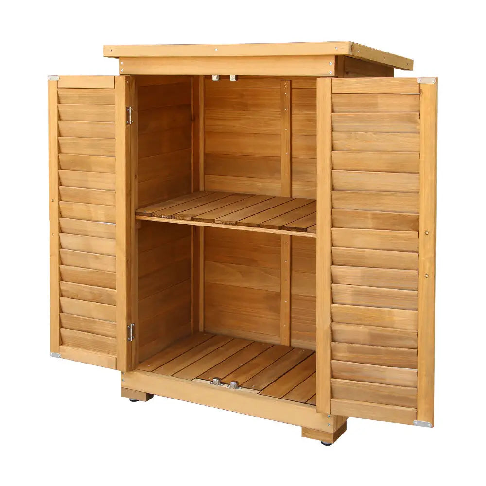 Gardeon Portable Wooden Garden Storage Cabinet - Home & Garden > Storage