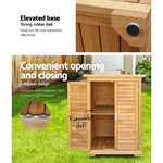 Gardeon Portable Wooden Garden Storage Cabinet - Home & Garden > Storage
