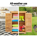 Gardeon Portable Wooden Garden Storage Cabinet - Home & Garden > Storage