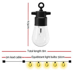 Gardeon RGB Smart Festoon Lights Outdoor LED String Lights Waterproof WiFi APP - Home & Garden > Lighting