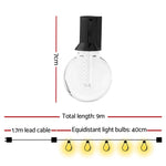 Gardeon Smart Festoon Lights Outdoor Waterproof RGB LED String Light WiFi APP - Home & Garden > Lighting