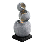 Gardeon Solar Fountain Water Feature Bird Bath Garden LED Light 80CM Grey - Home & Garden > Fountains > Fountain &