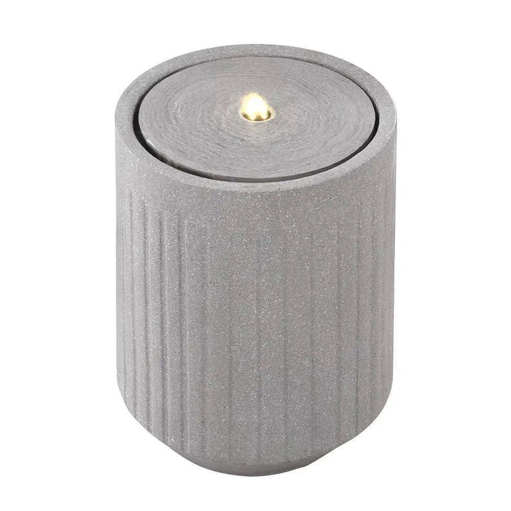 Gardeon Solar Fountain Water Feature Outdoor Fountain LED Lights Beige - Home & Garden > Fountains > Fountain & Ponds