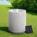 Gardeon Solar Fountain Water Feature Outdoor Fountain LED Lights Beige - Home & Garden > Fountains > Fountain & Ponds