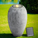 Gardeon Solar Fountain Water Feature Outdoor Fountain LED Lights Beige - Home & Garden > Fountains > Fountain & Ponds