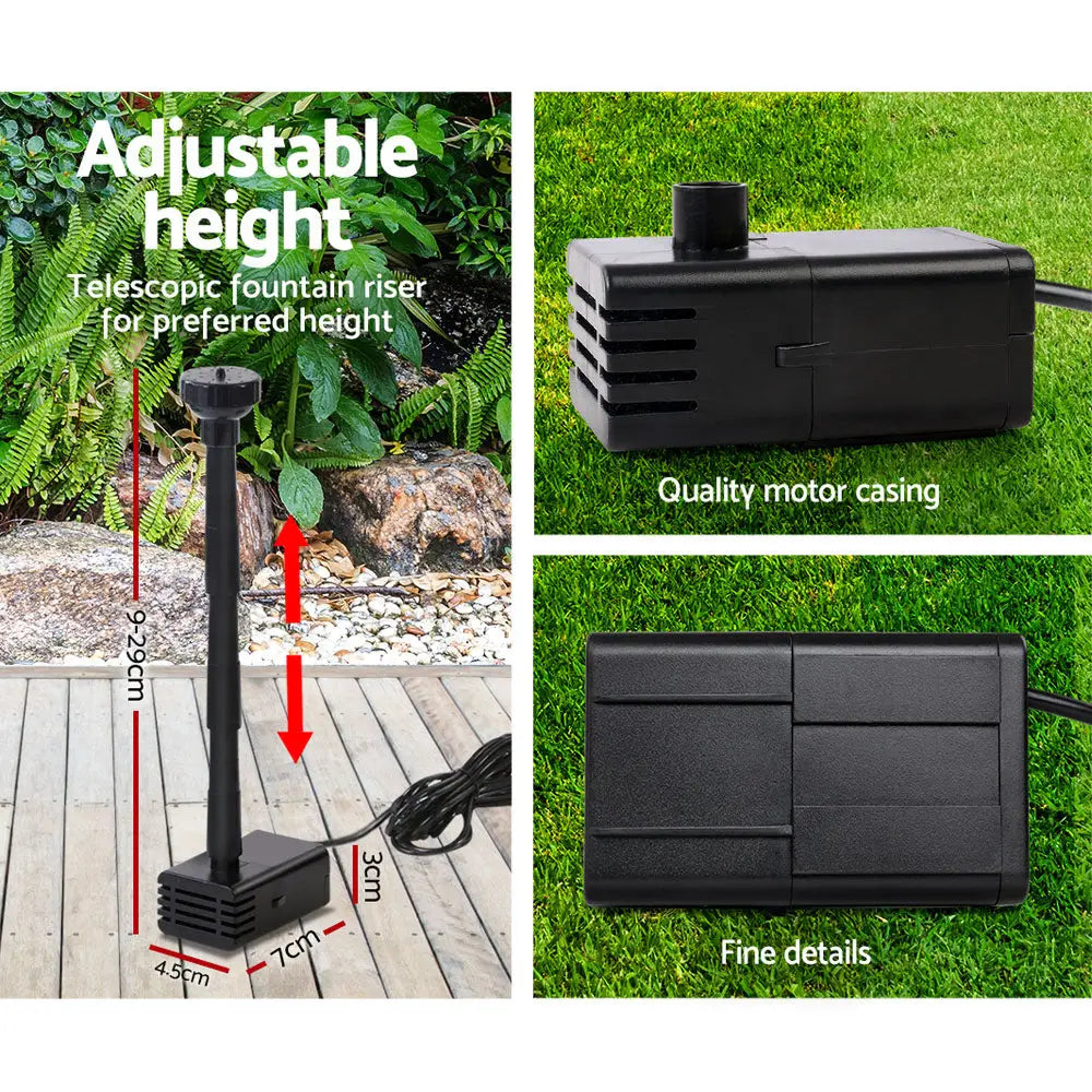 Gardeon Solar Pond Pump 4.6FT - Home & Garden > Fountains