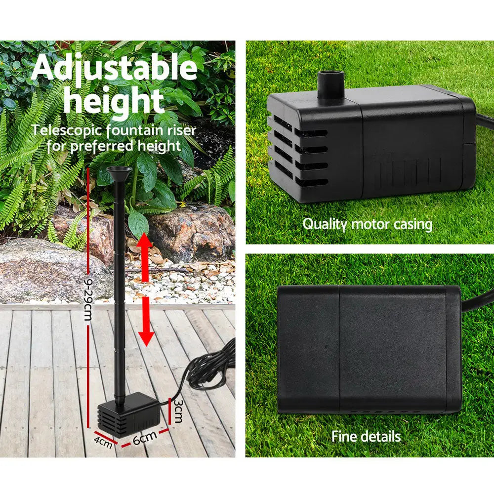 Gardeon Solar Pond Pump 4FT - Home & Garden > Fountains
