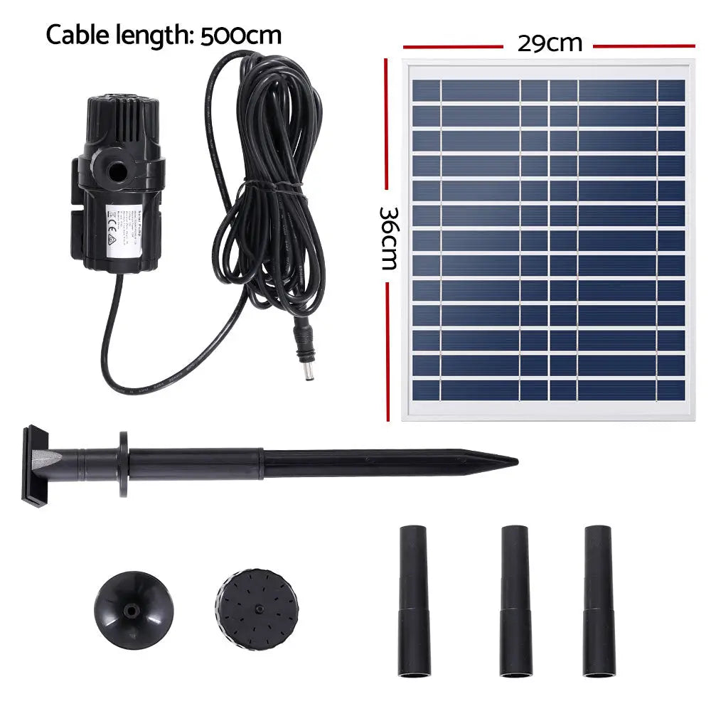 Gardeon Solar Pond Pump 9.8FT - Home & Garden > Fountains