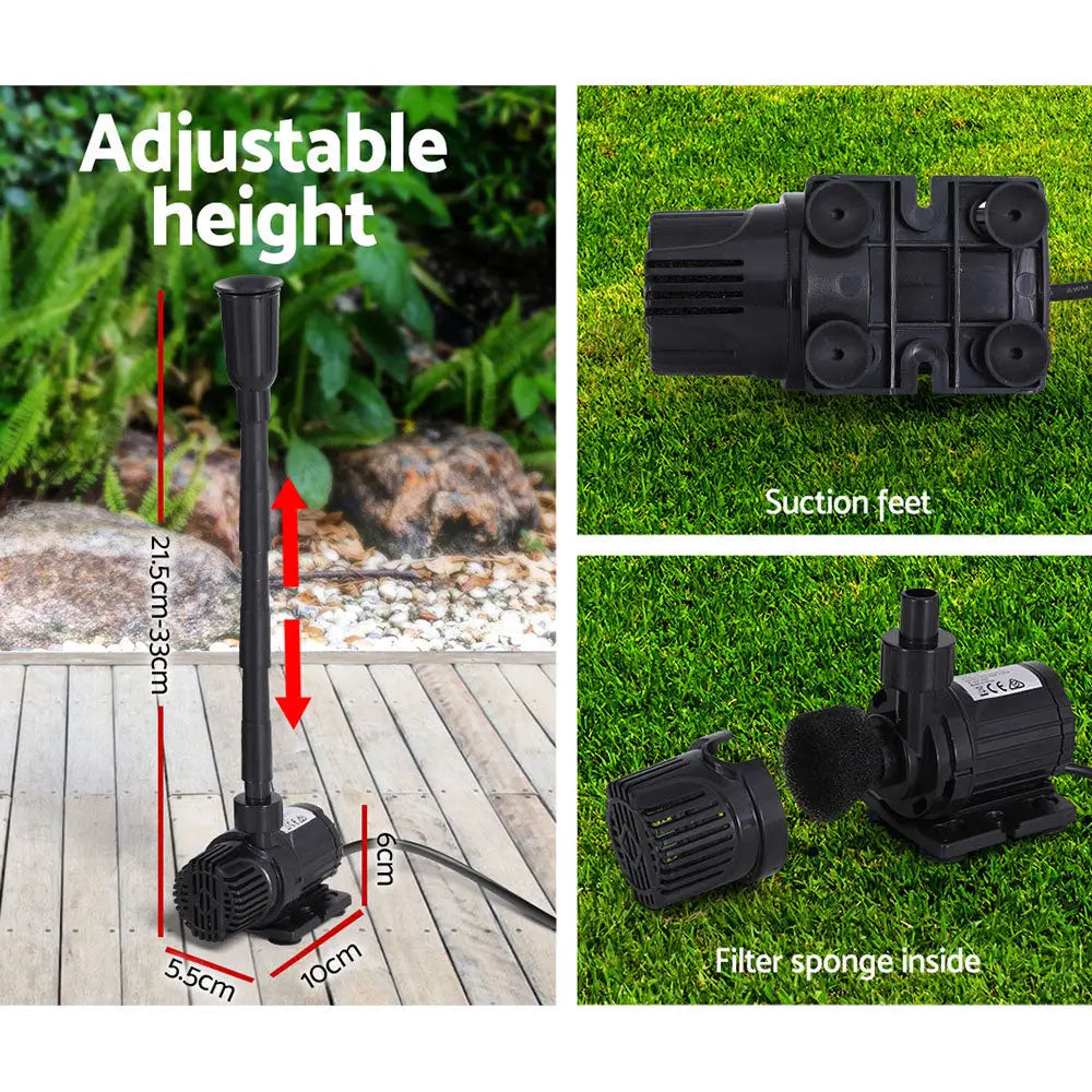 Gardeon Solar Pond Pump 9.8FT - Home & Garden > Fountains