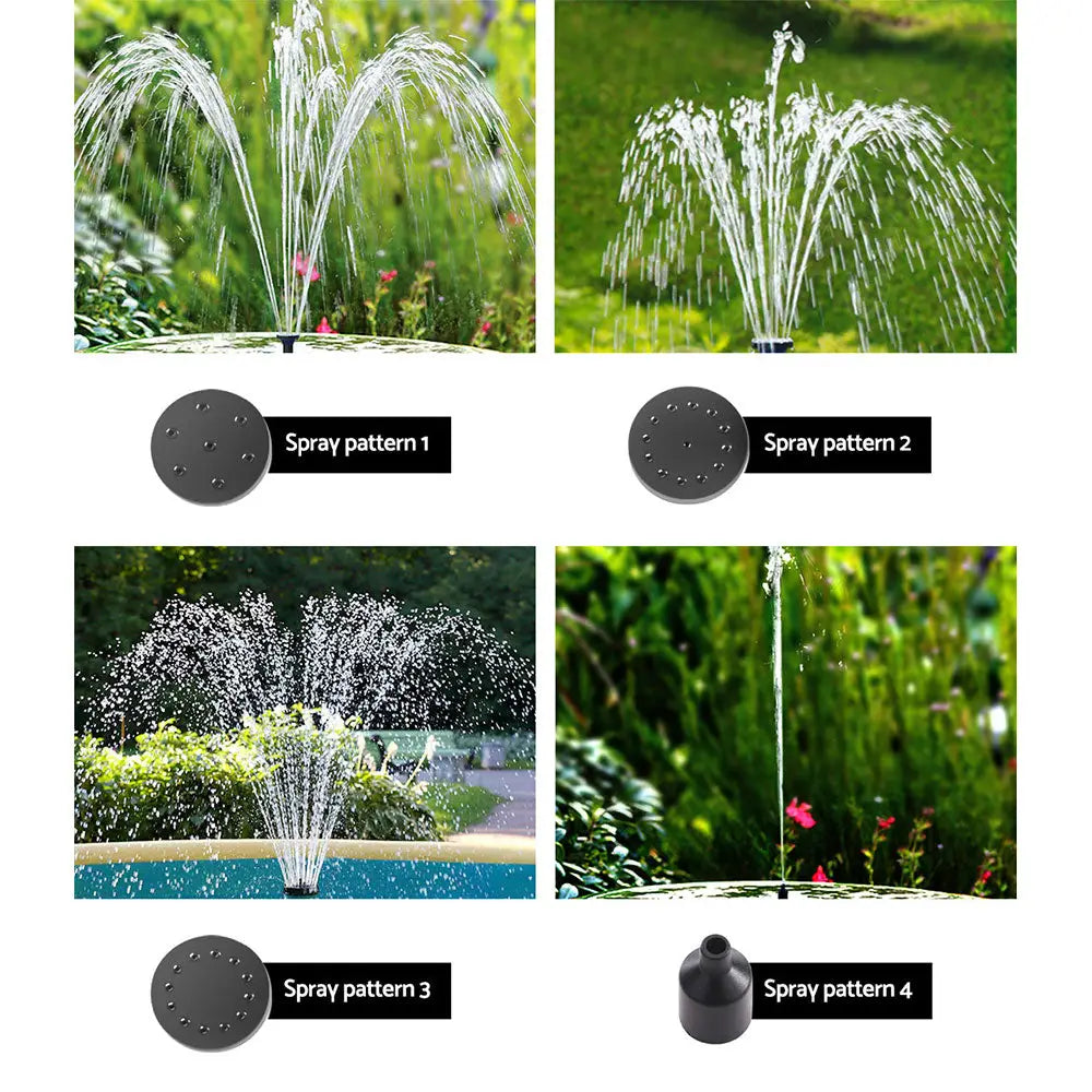 Gardeon Solar Pond Pump Submersible Powered Garden Pool Water Fountain Kit 4.4FT - Home & Garden > Fountains