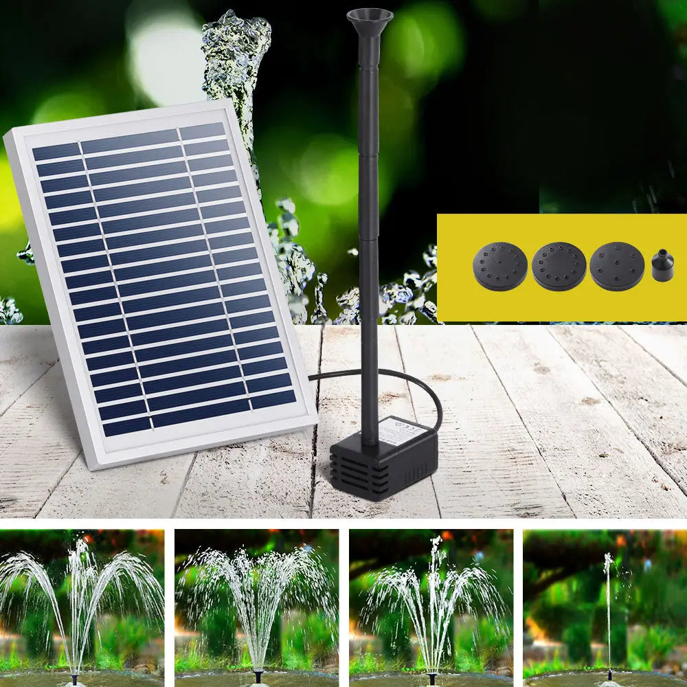 Gardeon Solar Pond Pump Submersible Powered Garden Pool Water Fountain Kit 4.4FT - Home & Garden > Fountains