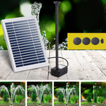 Gardeon Solar Pond Pump Submersible Powered Garden Pool Water Fountain Kit 4.4FT - Home & Garden > Fountains