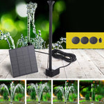 Gardeon Solar Pond Pump Submersible Powered Garden Pool Water Fountain Kit 2.6FT - Home & Garden > Fountains