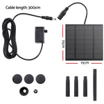 Gardeon Solar Pond Pump Submersible Powered Garden Pool Water Fountain Kit 2.6FT - Home & Garden > Fountains