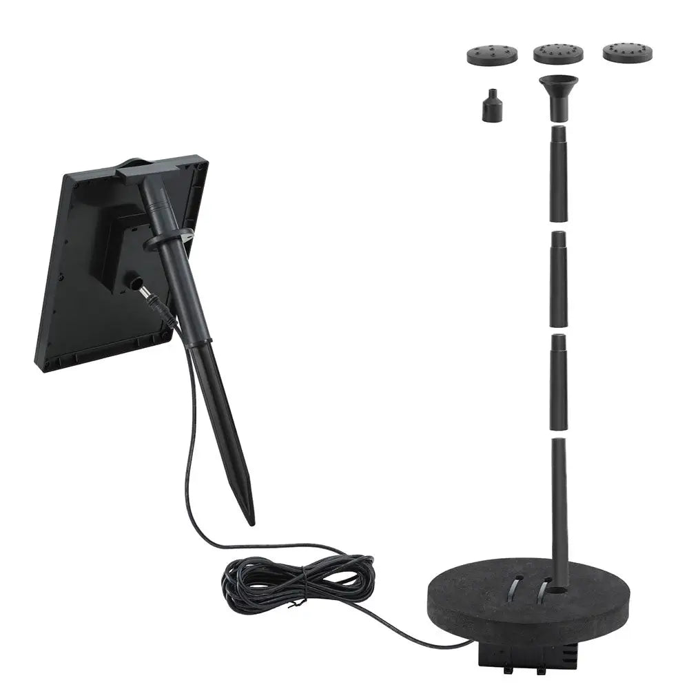 Gardeon Solar Pond Pump Water Fountain Submersible Floating Bird Bath 190L/H - Home & Garden > Fountains > Fountains &