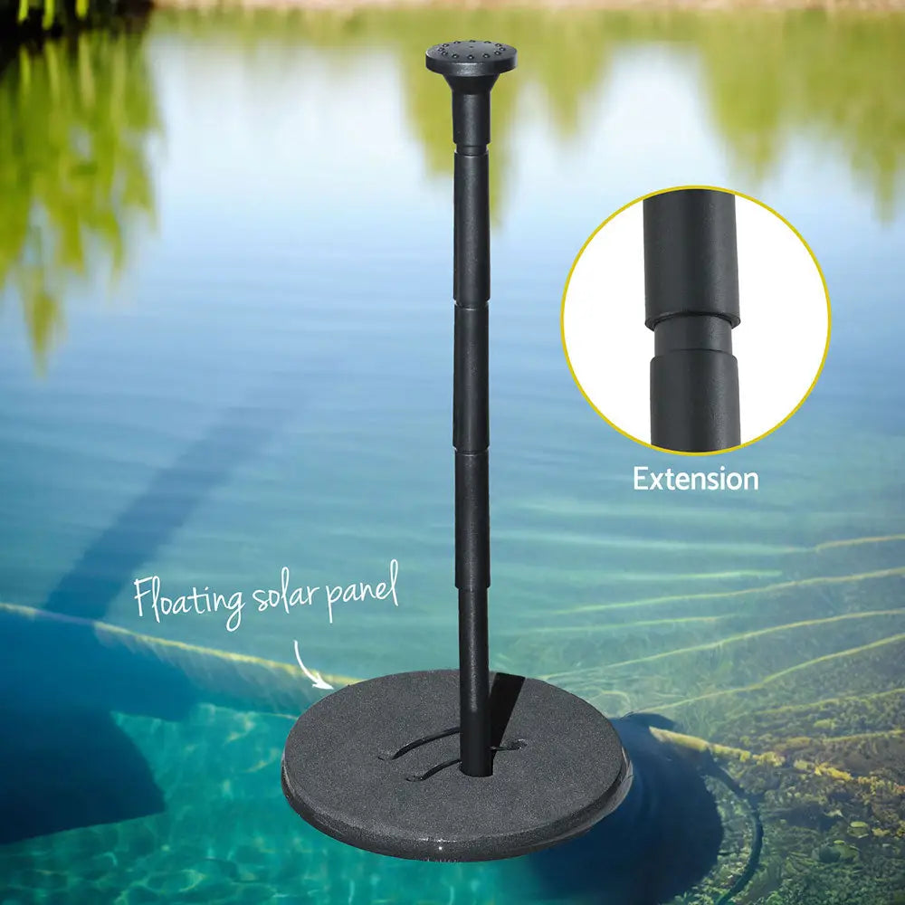 Gardeon Solar Pond Pump Water Fountain Submersible Floating Bird Bath 190L/H - Home & Garden > Fountains > Fountains &