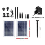 Gardeon Solar Pond Pump with 2 Panels 7.2FT - Home & Garden > Fountains
