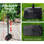 Gardeon Solar Pond Pump with Battery Kit LED Lights 4FT - Home & Garden > Fountains