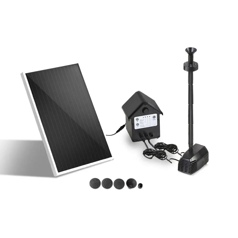 Gardeon Solar Pond Pump with Battery Kit LED Lights 4FT - Home & Garden > Fountains