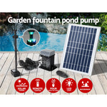 Gardeon Solar Pond Pump with Battery Kit LED Lights 5.2FT - Home & Garden > Fountains