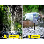 Gardeon Solar Pond Pump with Battery Kit LED Lights 9.8FT - Home & Garden > Fountains