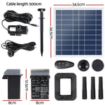 Gardeon Solar Pond Pump with Battery Kit LED Lights 9.8FT - Home & Garden > Fountains