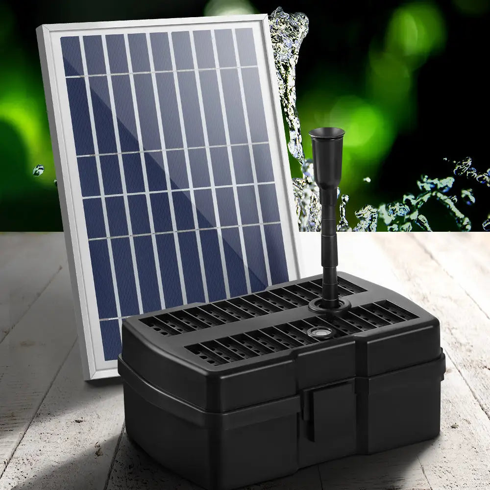 Gardeon Solar Pond Pump with Filter Box 5FT - Home & Garden > Fountains