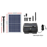 Gardeon Solar Pond Pump with Filter Box 5FT - Home & Garden > Fountains