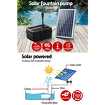 Gardeon Solar Pond Pump with Filter Box 5FT - Home & Garden > Fountains