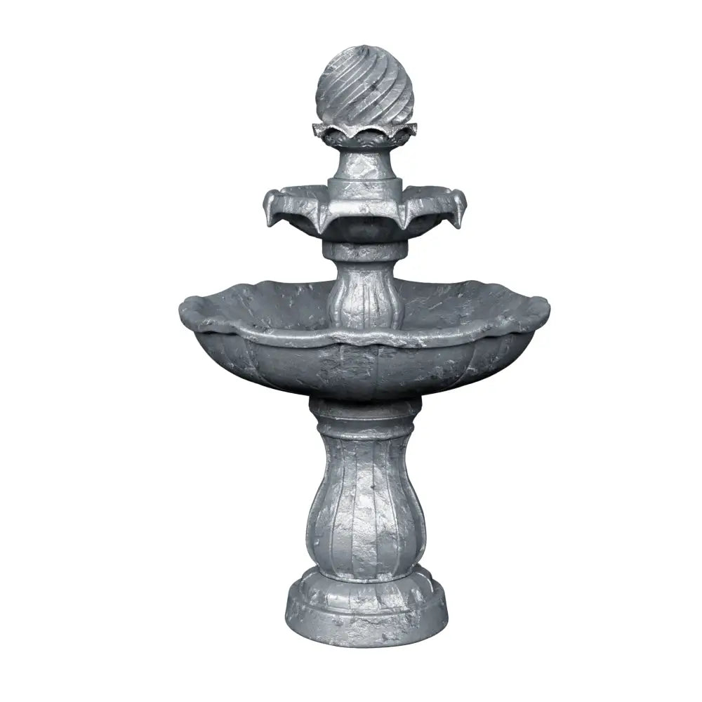 Gardeon Solar Water Feature 3 Tiers Black 93cm - Home & Garden > Fountains