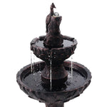 Gardeon Solar Water Feature 3-Tiers Peacock 106cm - Home & Garden > Decor