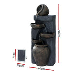 Gardeon Solar Water Feature 5-Tier 99cm - Home & Garden > Fountains