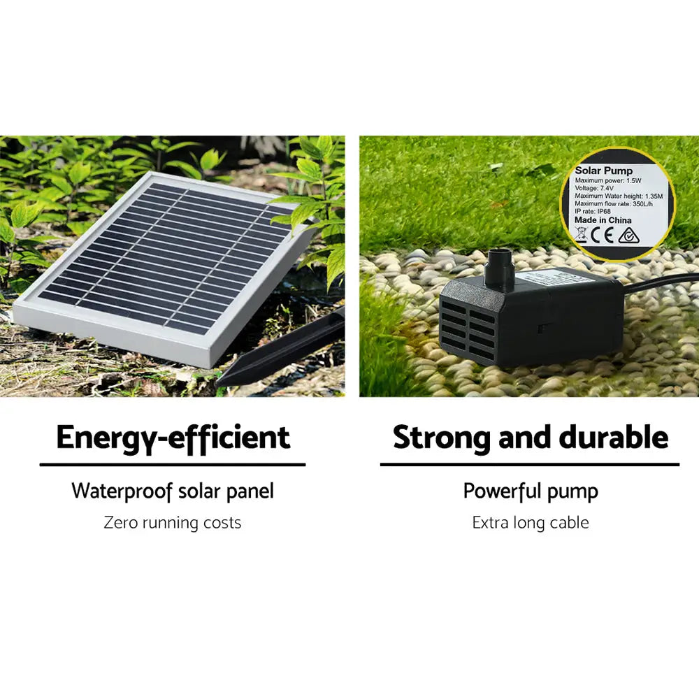 Gardeon Solar Water Feature 5-Tier 99cm - Home & Garden > Fountains