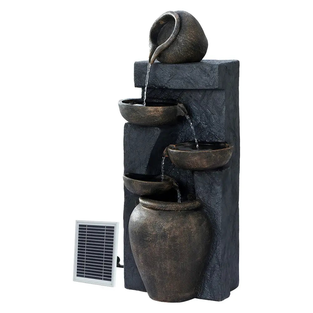 Gardeon Solar Water Feature 5-Tier 99cm - Home & Garden > Fountains