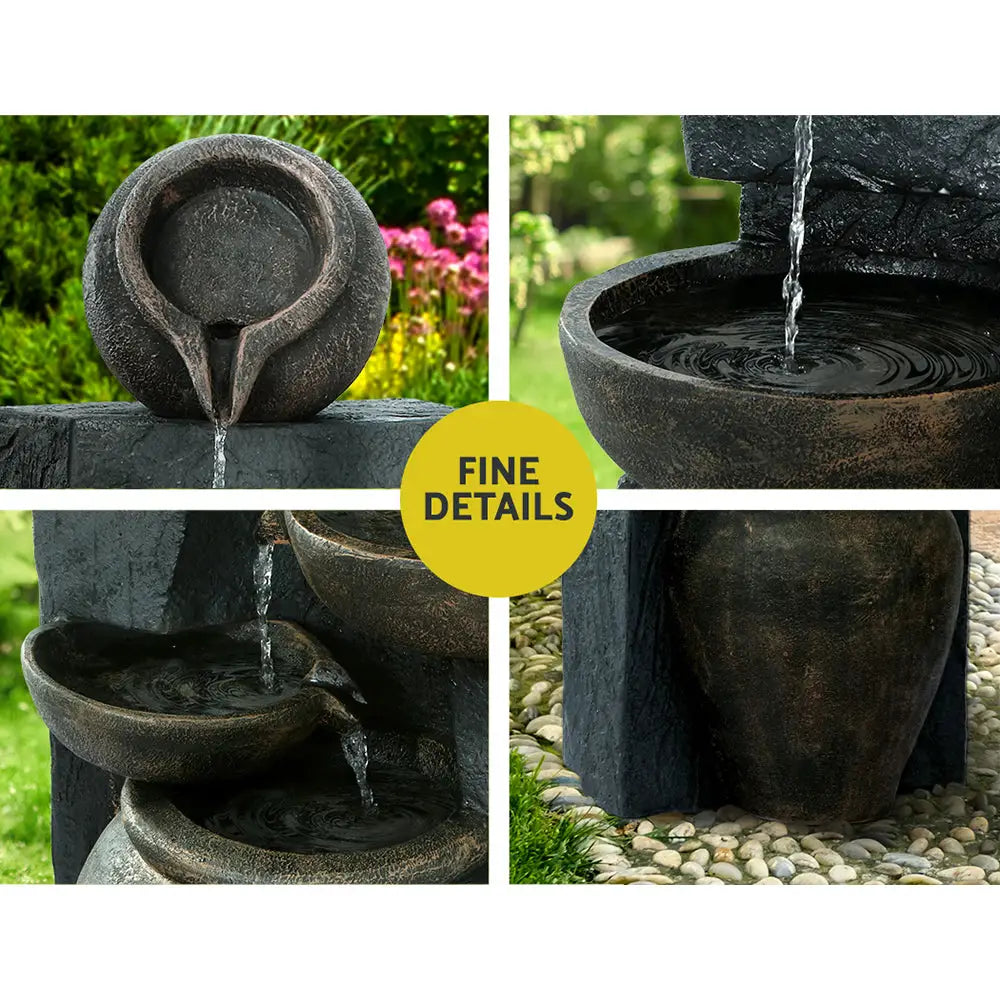 Gardeon Solar Water Feature 5-Tier 99cm - Home & Garden > Fountains