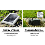 Gardeon Solar Water Feature with LED Lights 3 Tiers 52cm - Home & Garden > Fountains
