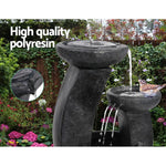 Gardeon Solar Water Feature with LED Lights 3 Tiers 70cm - Home & Garden > Fountains