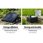 Gardeon Solar Water Feature with LED Lights 3 Tiers 76cm - Home & Garden > Fountains