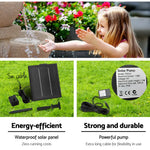 Gardeon Solar Water Feature with LED Lights 4-Tier Sand 72cm - Home & Garden > Fountains