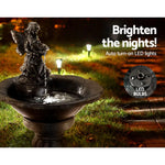 Gardeon Solar Water Feature with LED Lights Angel 94cm - Home & Garden > Fountains