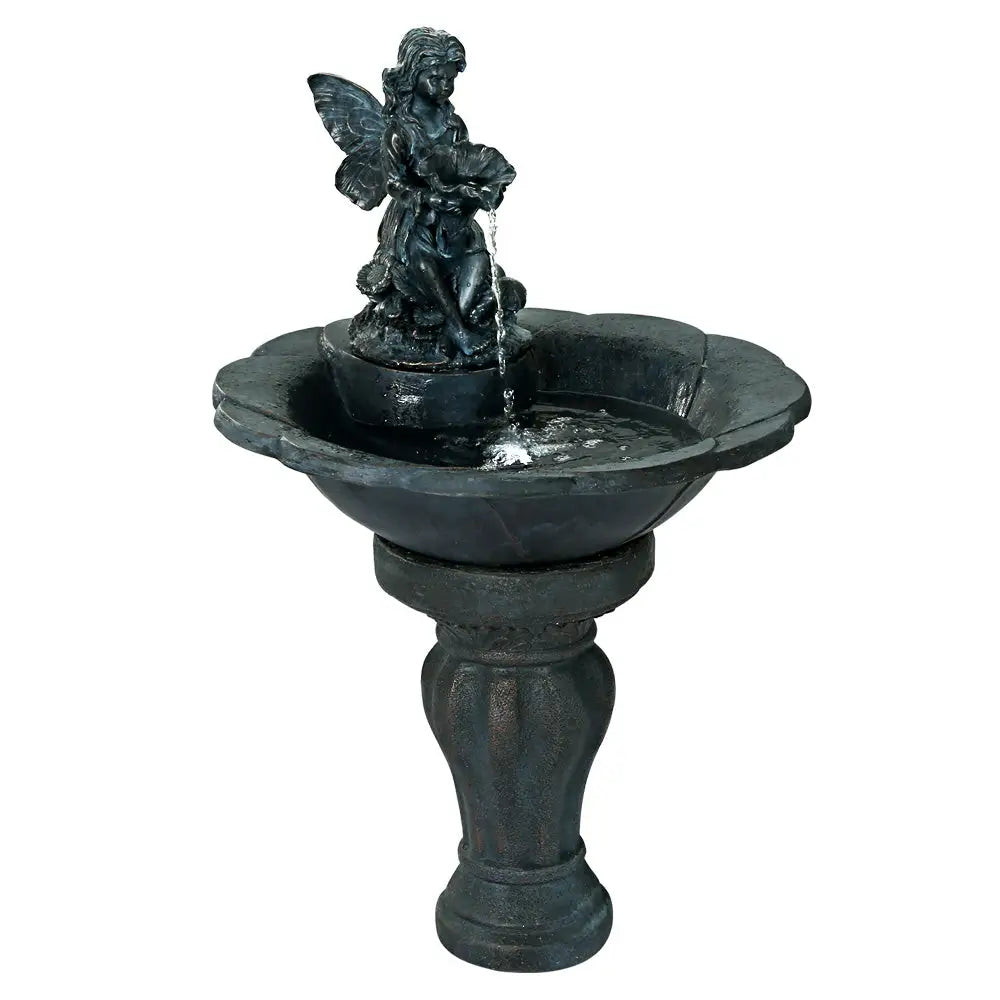 Gardeon Solar Water Feature with LED Lights Angel 94cm - Home & Garden > Fountains