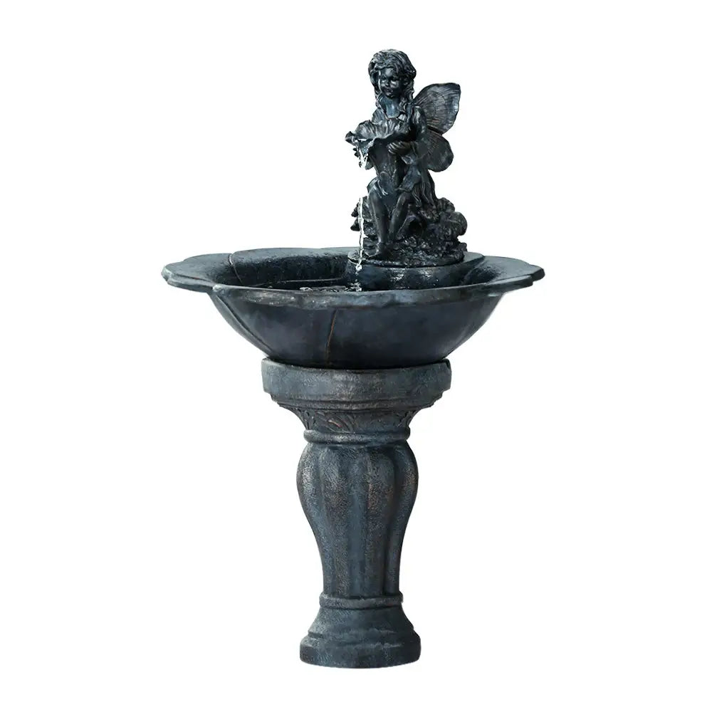 Gardeon Solar Water Feature with LED Lights Angel 94cm - Home & Garden > Fountains